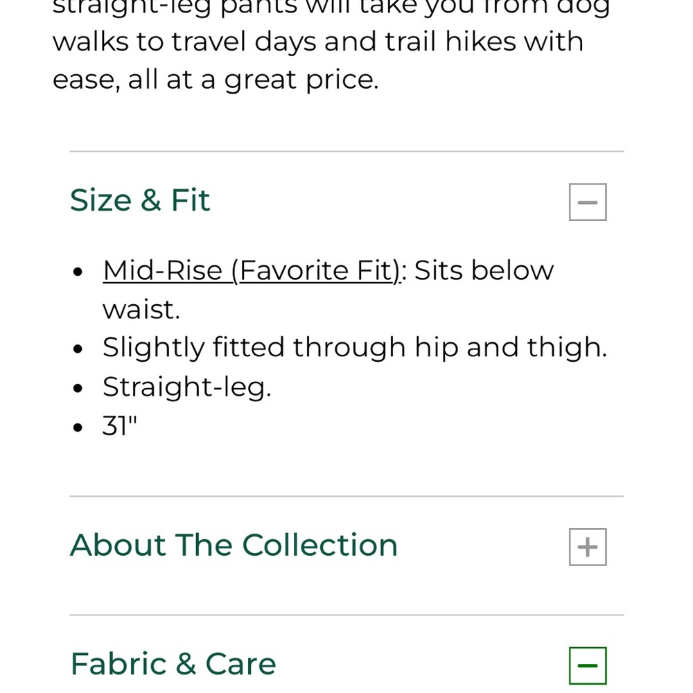 L.L. Bean Navy Performance Trail Pants - UV protection, water resistant - Picture 14 of 14